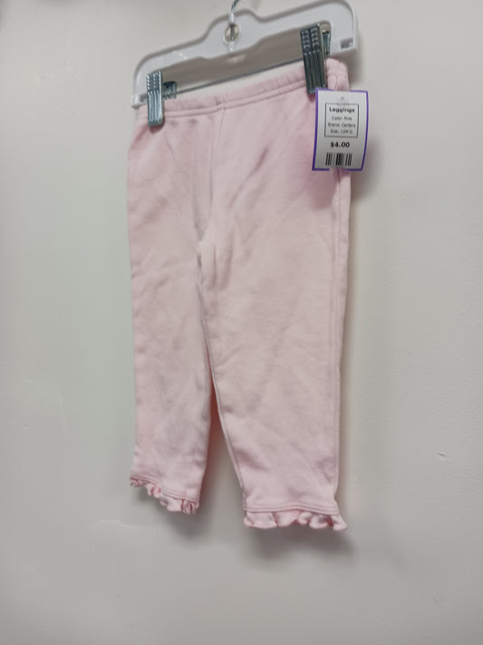 Pink Carters Leggings, 12M G