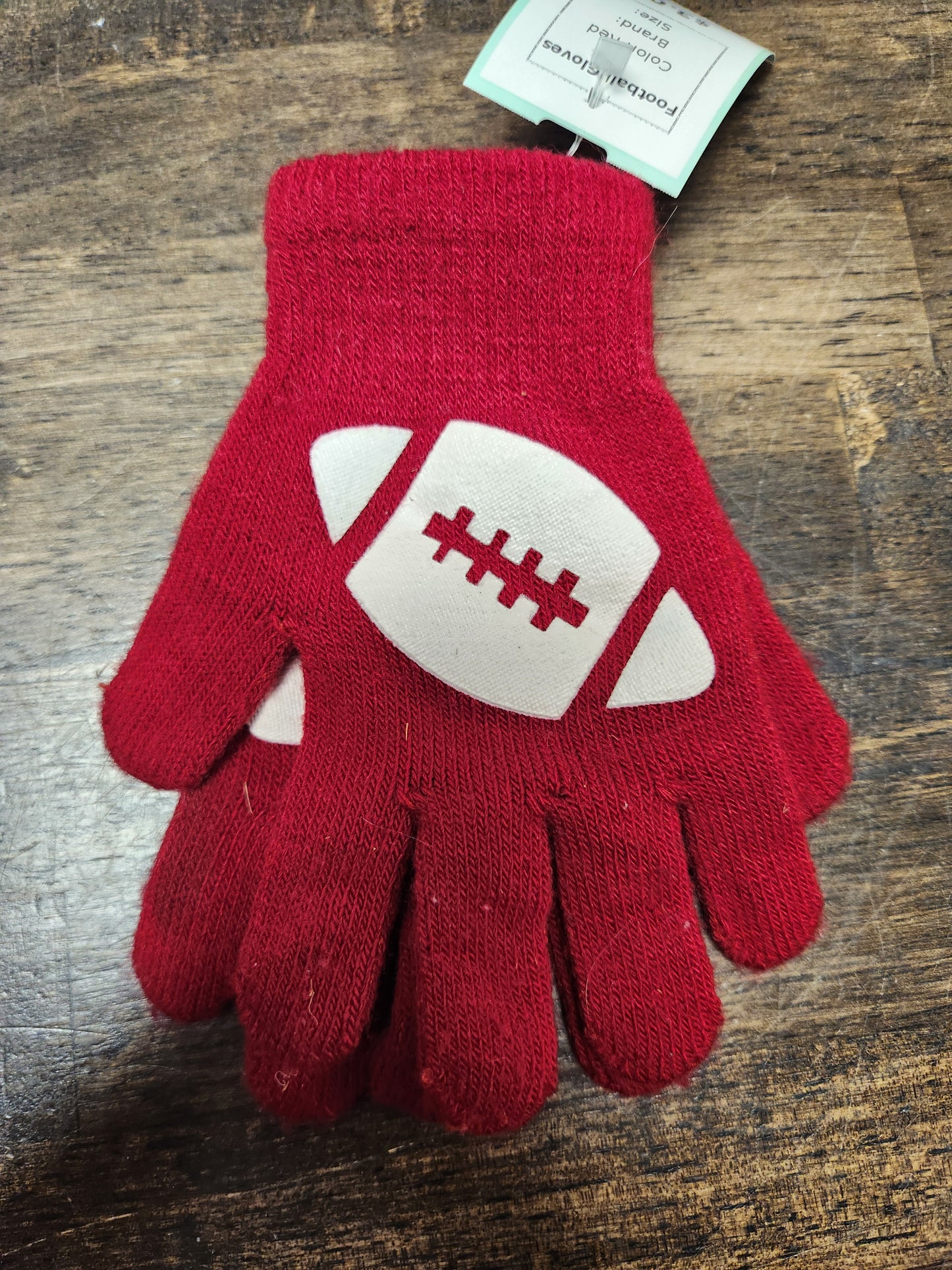 Red  Football Gloves