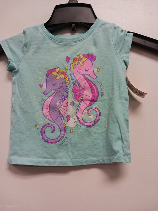 Blue Childrens Place SeaHorse Tshirt, 2T G