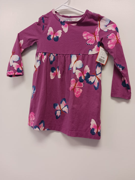 purple/pink Carters Butterfly Dress, 3T G