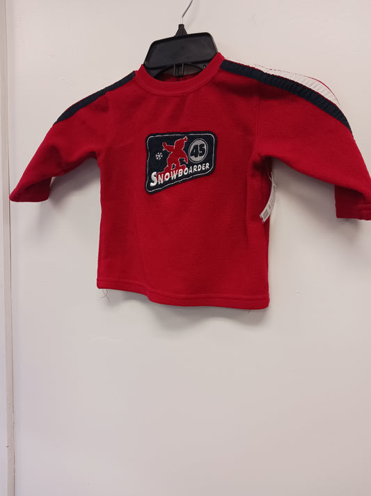 Red Kid Connection Longsleeve Shirt, 12M B