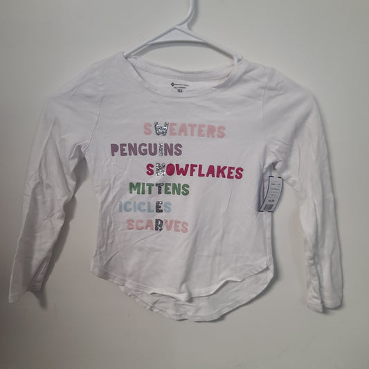 White Winter Members Mark Longsleeve Shirt, 6 G