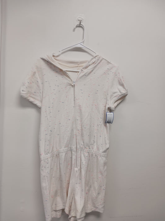 white/multi Specks Wonder Nation Shorts Jumpsuit, 18 G