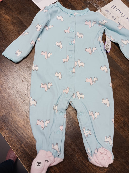 blue Carters Llama Sleeper, 6M G
