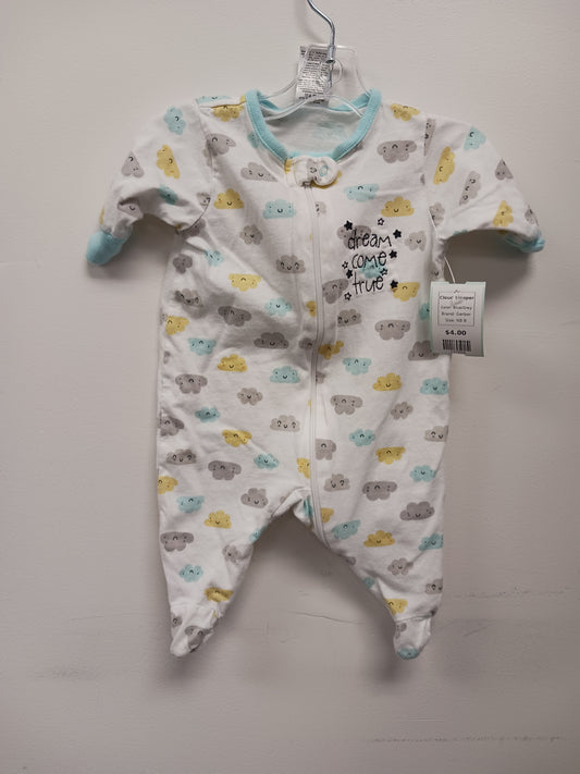 Blue/Grey Gerber Cloud Sleeper, NB B