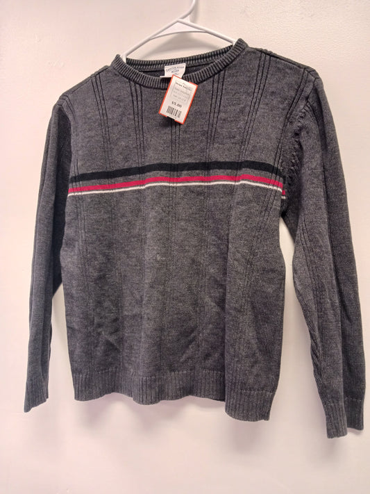 Grey/Red Canyon River Blues Stripe Sweater, 10-12 B