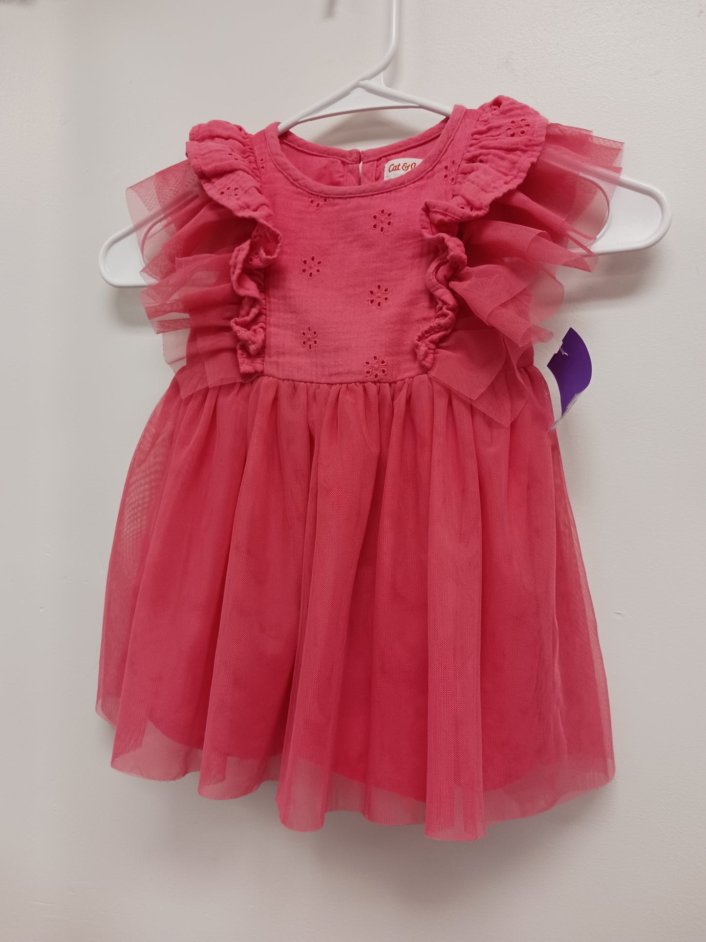 Pink Cat & Jack Dress, 18M G