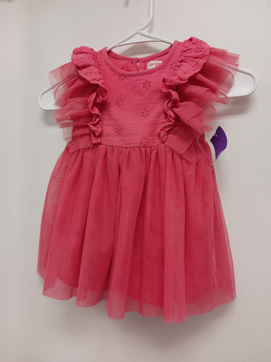 Pink Cat & Jack Dress, 18M G