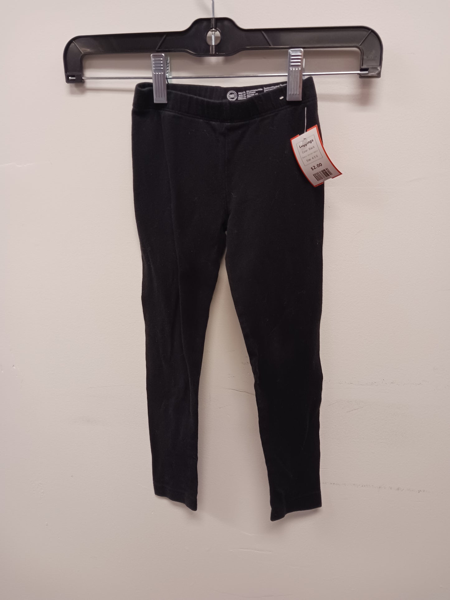 Black Wonder Nation Leggings, 4-5 G