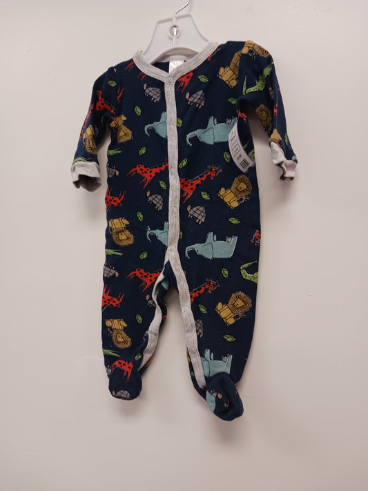 Navy Animal Baby Kiss Sleeper, 6M B