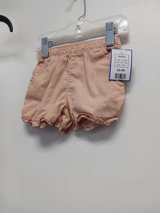 Orange Garanimals Shorts, 12M G