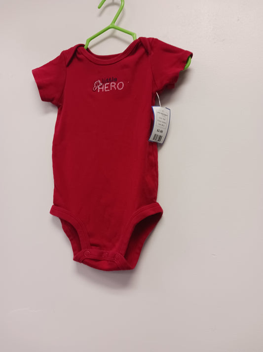 Red Carters Little Heros Onesie, 9M B