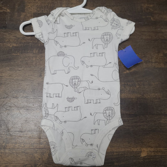white simple joy animal onesie, 3M B