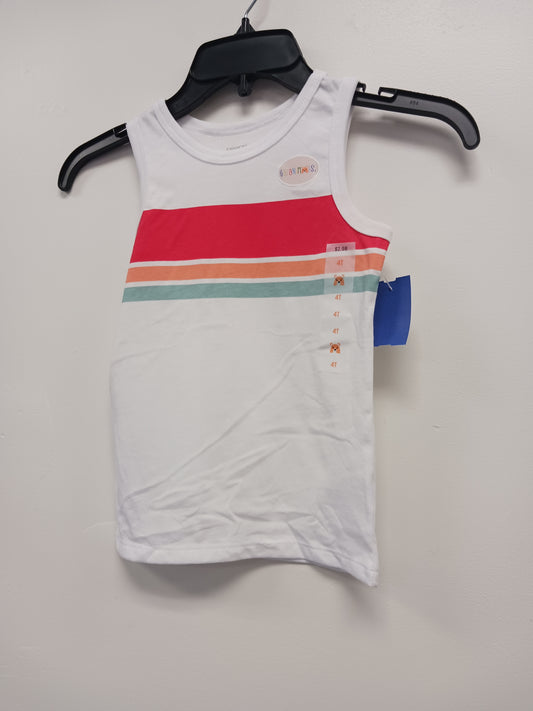 white Garanimals Stripe Tank top, 4T B