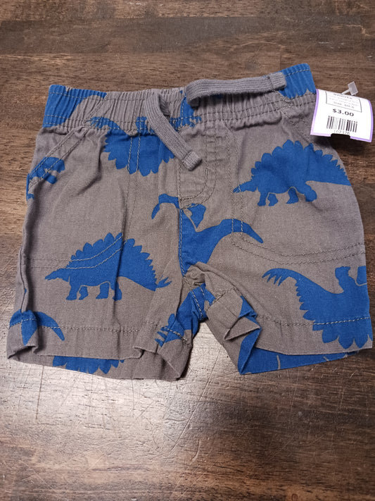 Grey/Blue Dino Jumping Bean Shorts, 6M B