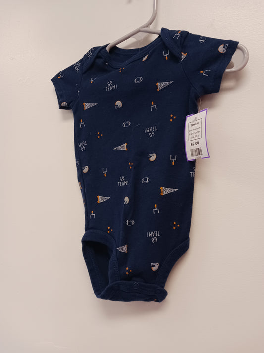 Navy Sports Carters Onesie, 3M B