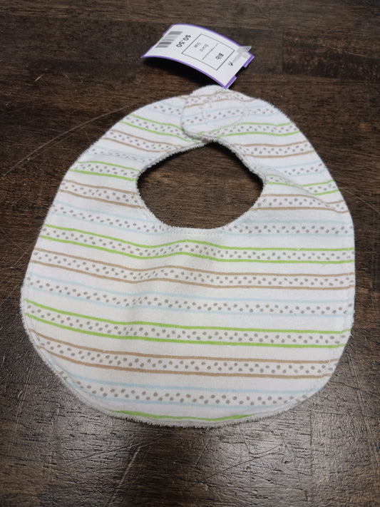 White/Brown/Blue/Green  Bib