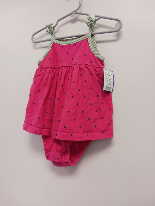 Pink/Green Watermelon Carters Dress, 18M G