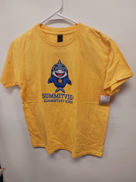 Yellow Gildan Summitview School Shirt, Medium