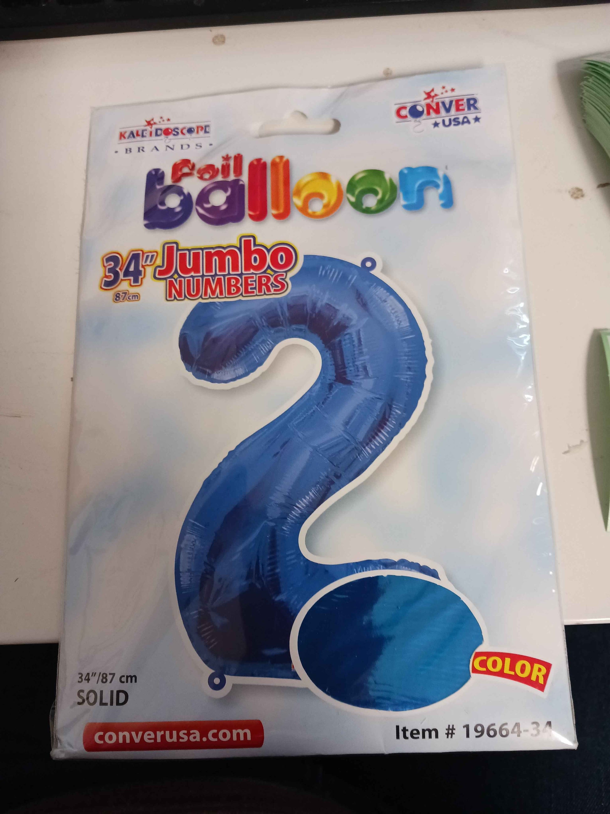 Blue Kalcidoscope 34" #2 Foil Balloon