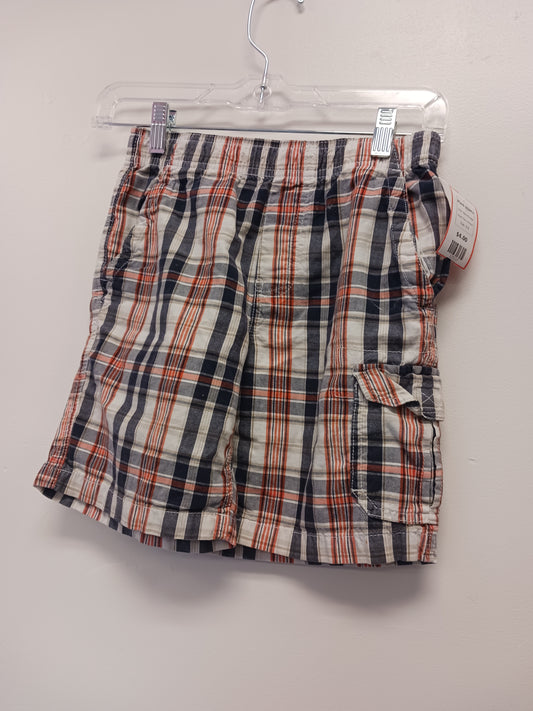 Black/Orange Basic Editions Plaid Shorts, 8 B