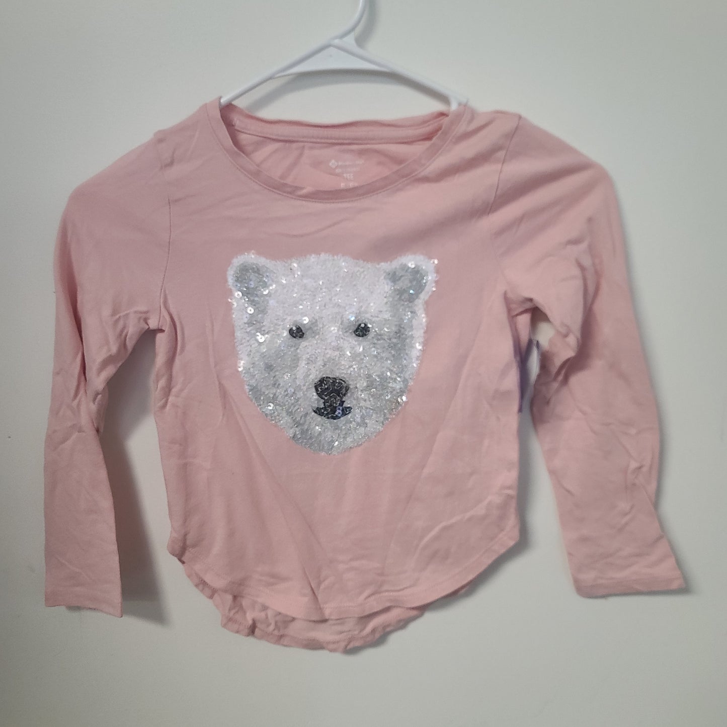 Pink Polar Bear Members Mark Longsleeve Shirt, 6 G