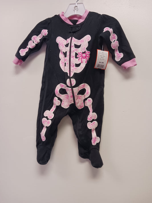black  Halloween Sleeper 3/6m, 3M G