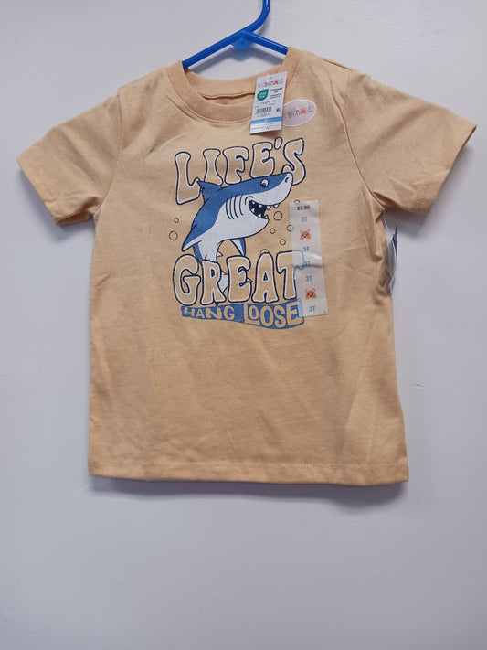 yellow Garanimals Shark Tshirt, 3T B