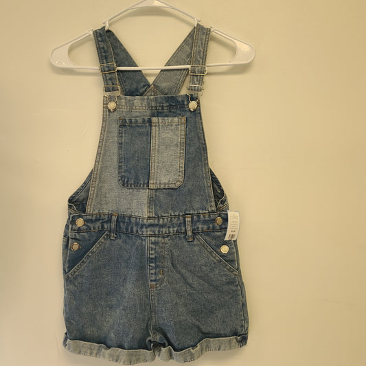 blue Extremely Me Jean Short Bibs 10-12, 10 G