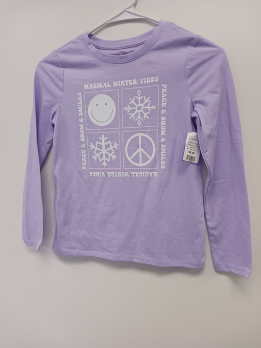 Purple Cat & Jack Longsleev Shirt, 8 G