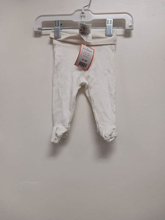 white H&M Footed Pants, NB B