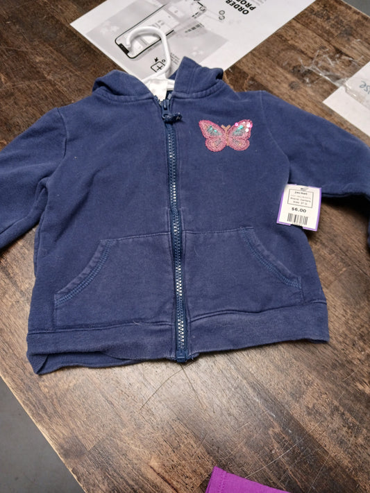 Navy Butterfly Carters Jacket, 3T G