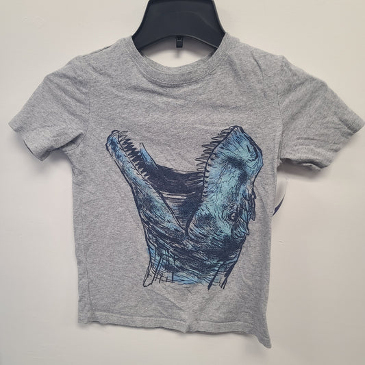 Grey/Blue Dino OshKosh Shirt, 7 B