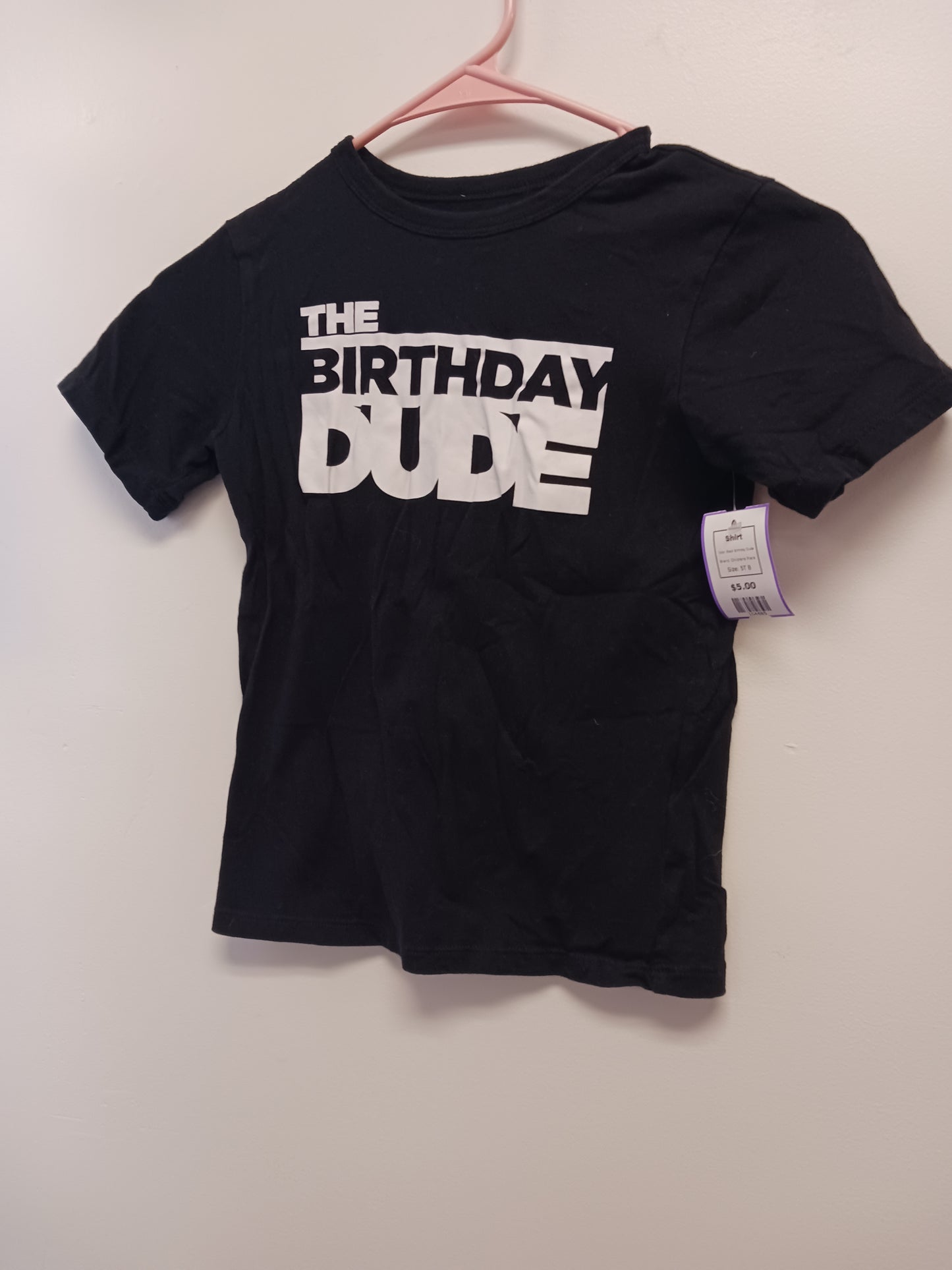 Black Birthday Dude Childrens Place Shirt, 5T B