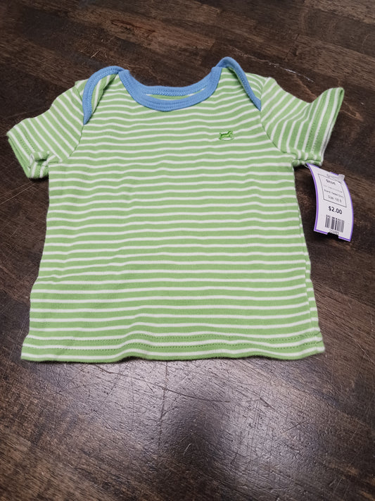 Green/White Striped Faded Glory Shirt, NB B