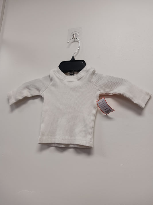 White Carters Longsleeve Shirt, 6M B