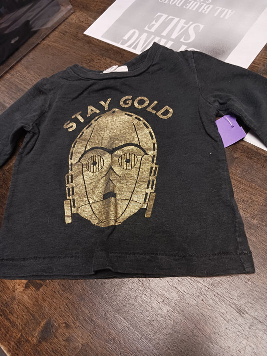 Grey Star Wars Gap Longsleeve Shirt, 12M B