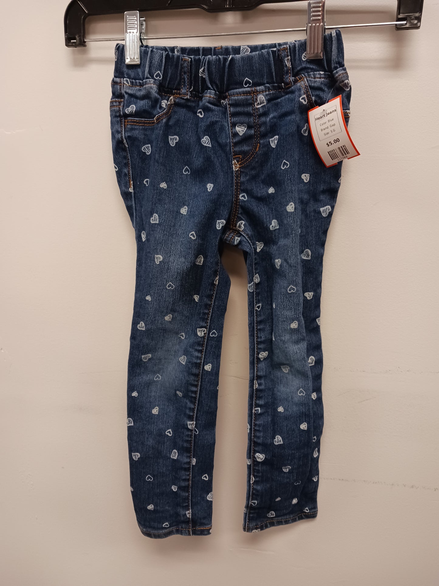 Blue Gap Heart Jeans, 5 G