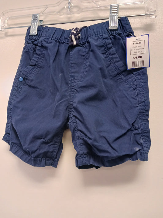 Navy Toughskins Shorts, 2T B