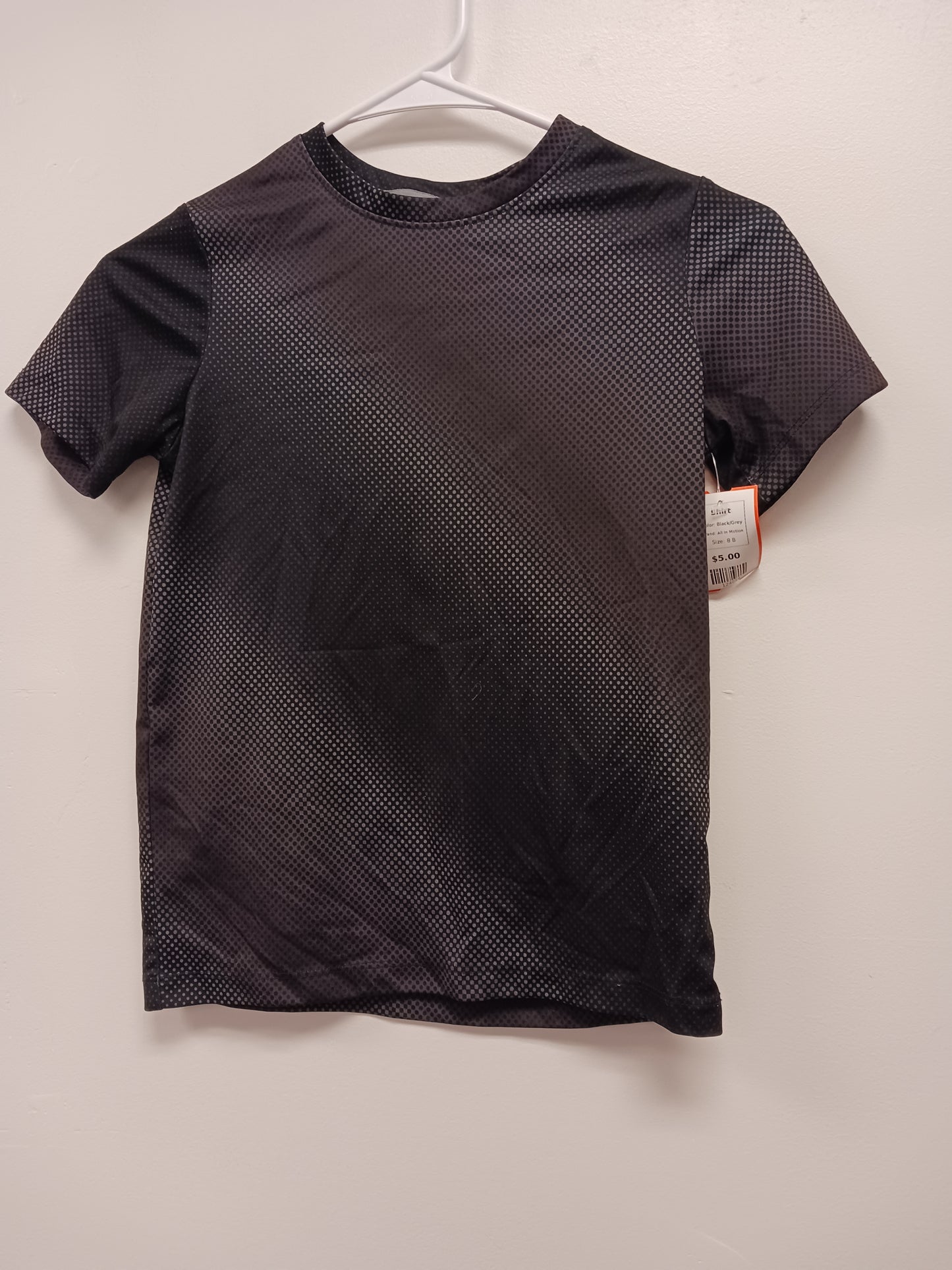 Black/Grey All In Motion Shirt, 8 B