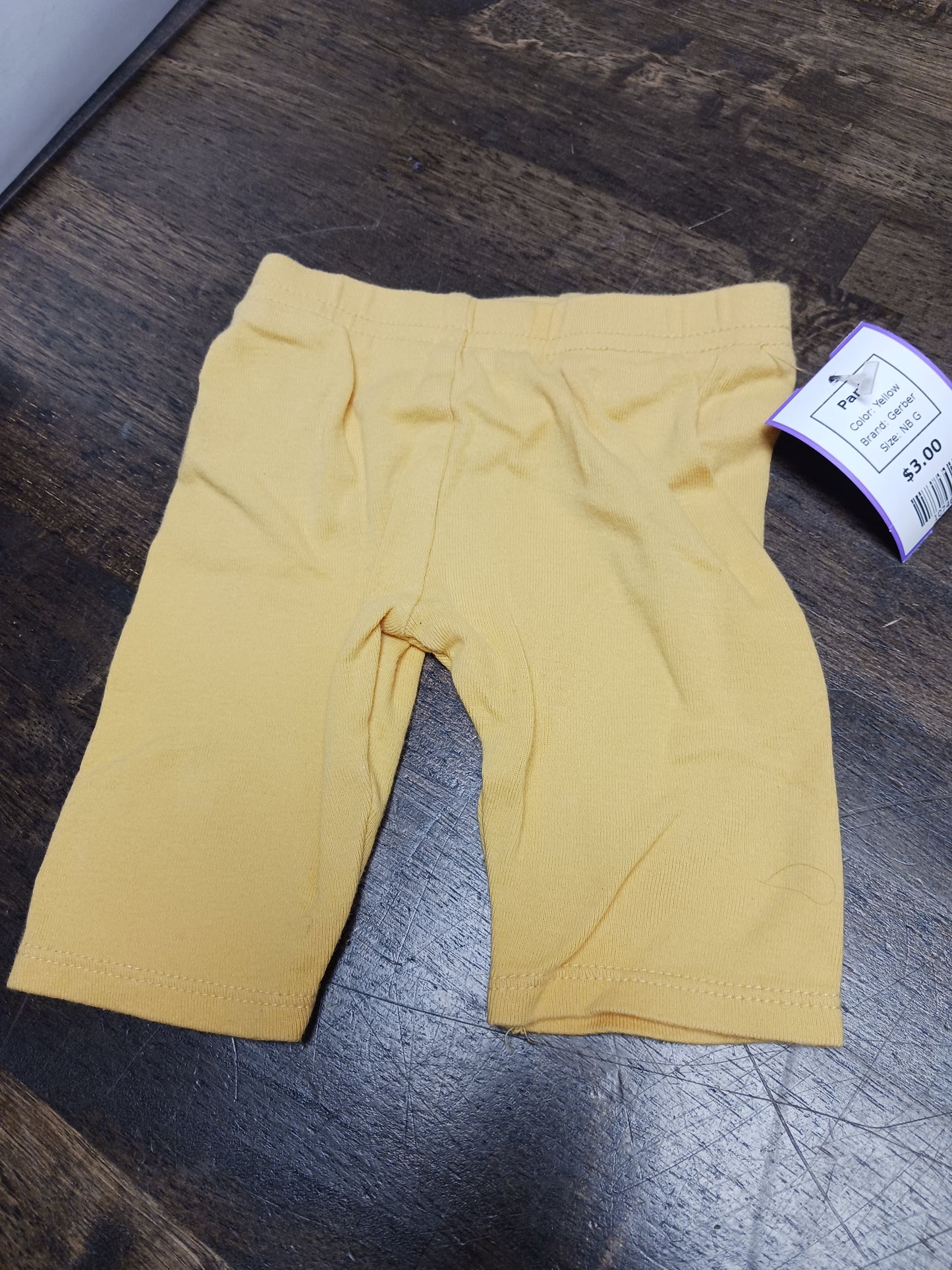 Yellow Gerber Pants, NB G