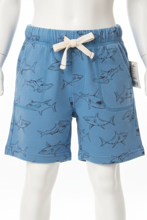 Blue Shark Carters Shorts, 5T B