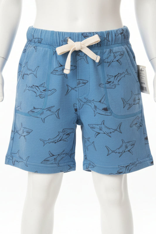 Blue Shark Carters Shorts, 5T B
