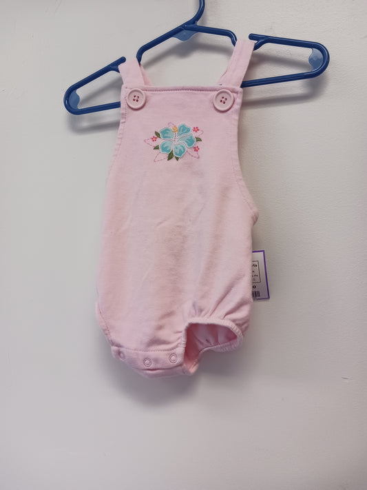 Pink Little Me Bib Shorts, 6M G