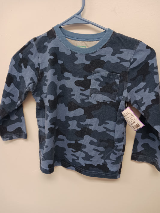 Blue Camo Garanimals Longsleeve Shirt, 5T B