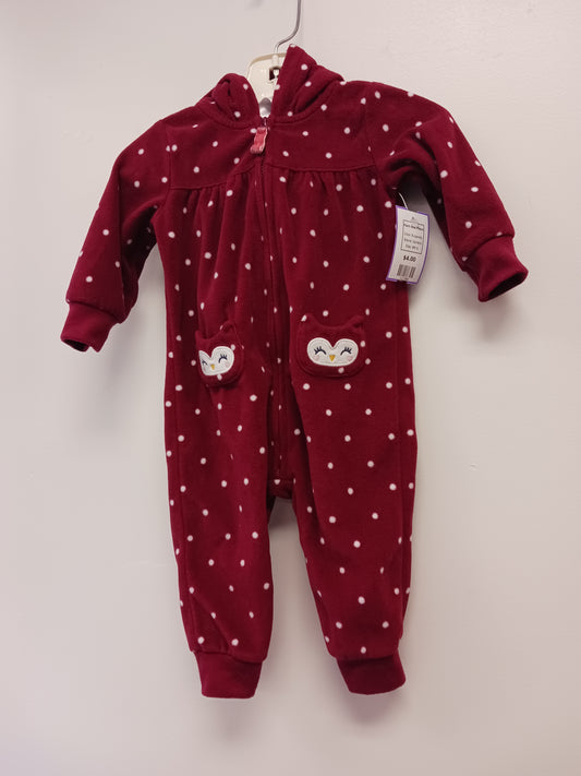 Burgandy Carters Pant One Piece, 6M G