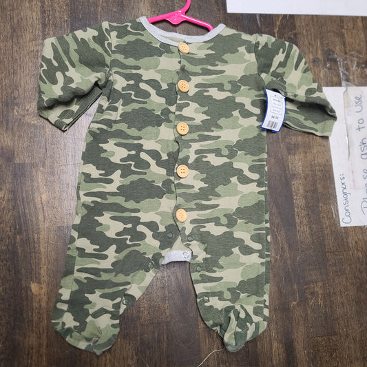 camo blomin baby sleeper, 3M B