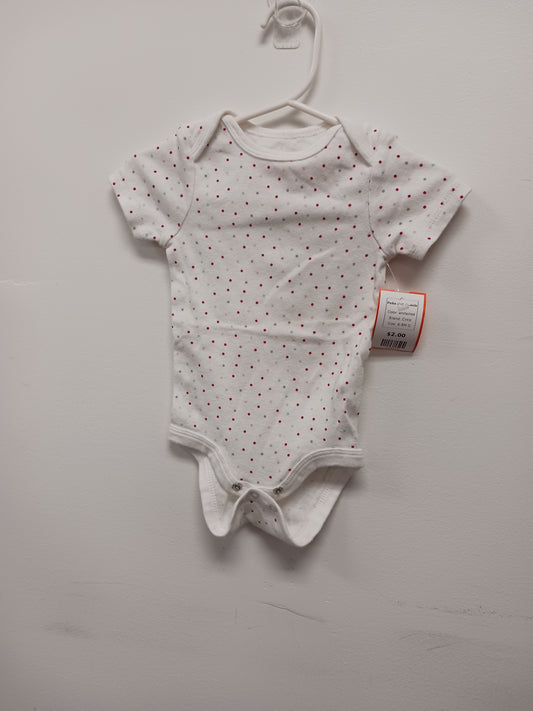 white/red Circo Poka Dot Onesie, 6-9M G