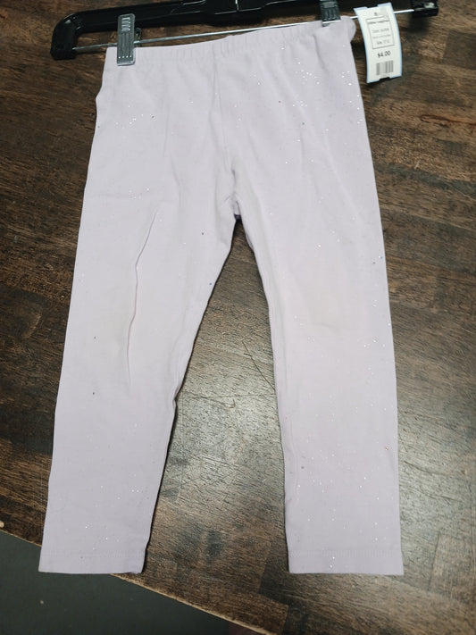 purple Jumping Bean Glitter Leggings, 3T G