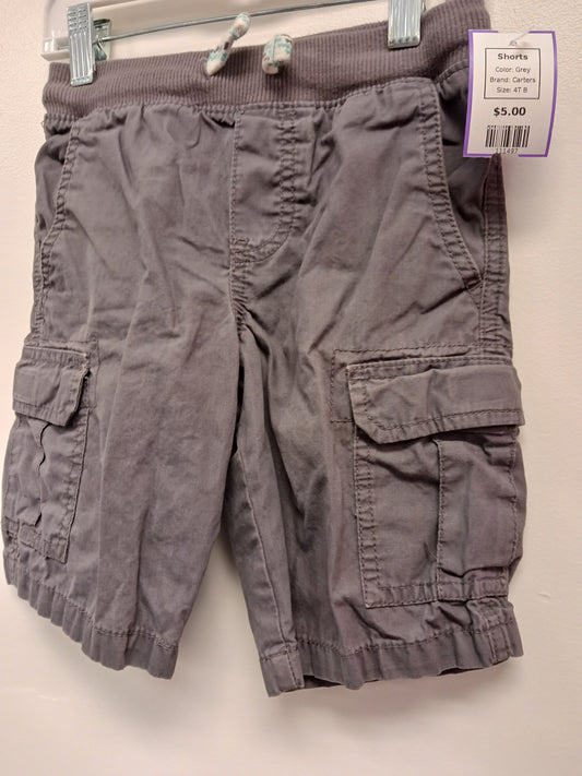 Grey Carters Shorts, 4T B